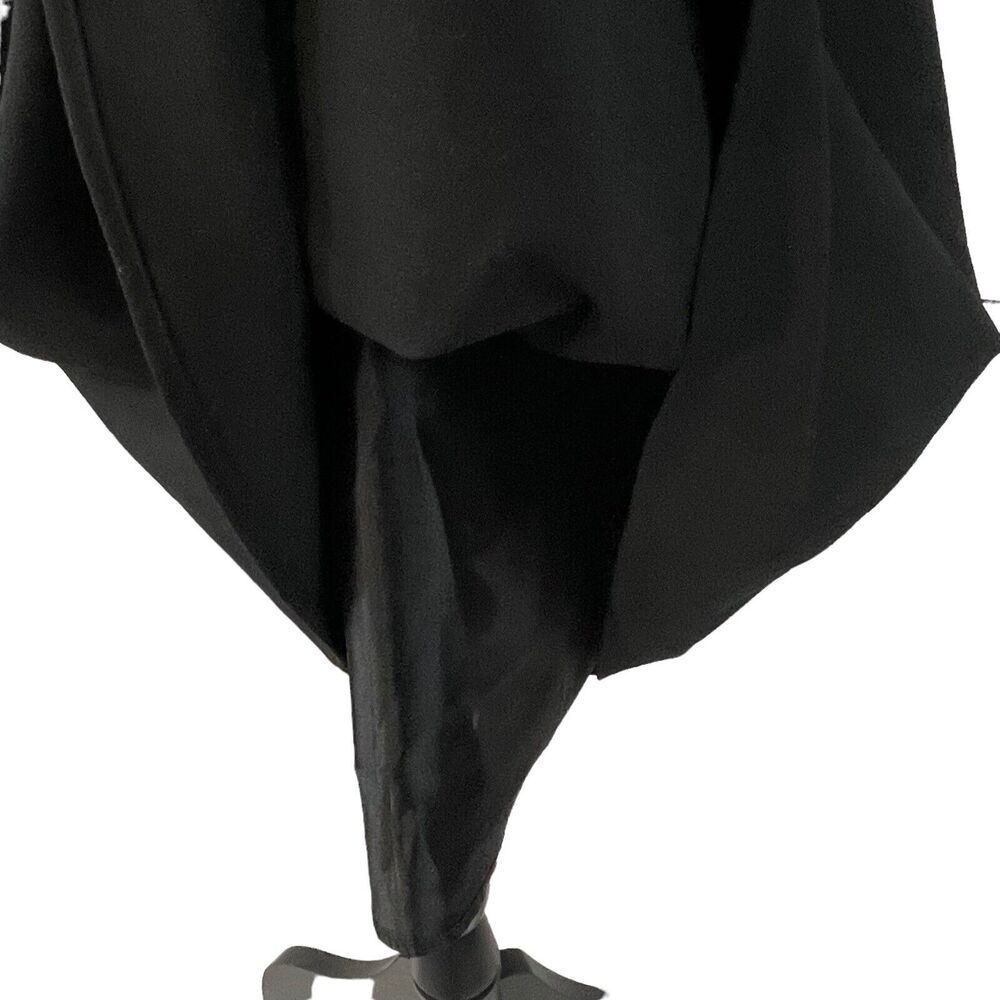 Calvin Klein SZ 6 A-Line Midi Dress Sleeveless Keyhole Scoop Neck Lined Black - Picture 3 of 9